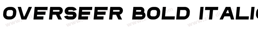 Overseer Bold Italic字体转换